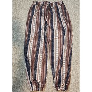 Tribal Pattern Jogger Pants